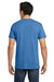 Gildan 5000 Mens Short Sleeve Crewneck T-Shirt Iris Blue Model Back