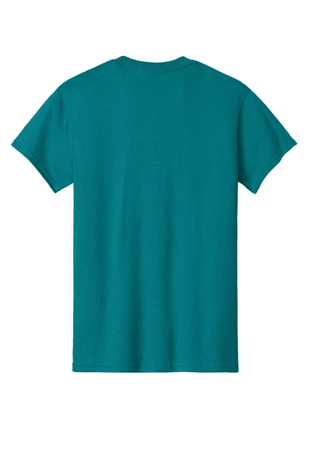 Gildan 5000 Mens Short Sleeve Crewneck T-Shirt Jade Dome Green Flat Back