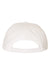 Yupoong Hats 6089/6089MT Mens Adjustable Hat White Flat Back