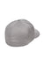 Flexfit Hats 6277 Mens Stretch Fit Hat Silver Grey Flat Back