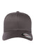 Flexfit Hats 6277 Mens Stretch Fit Hat Dark Grey Flat Front