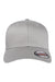 Flexfit Hats 6277 Mens Stretch Fit Hat Grey Flat Front