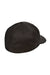 Flexfit Hats 6277 Mens Stretch Fit Hat Black Flat Back