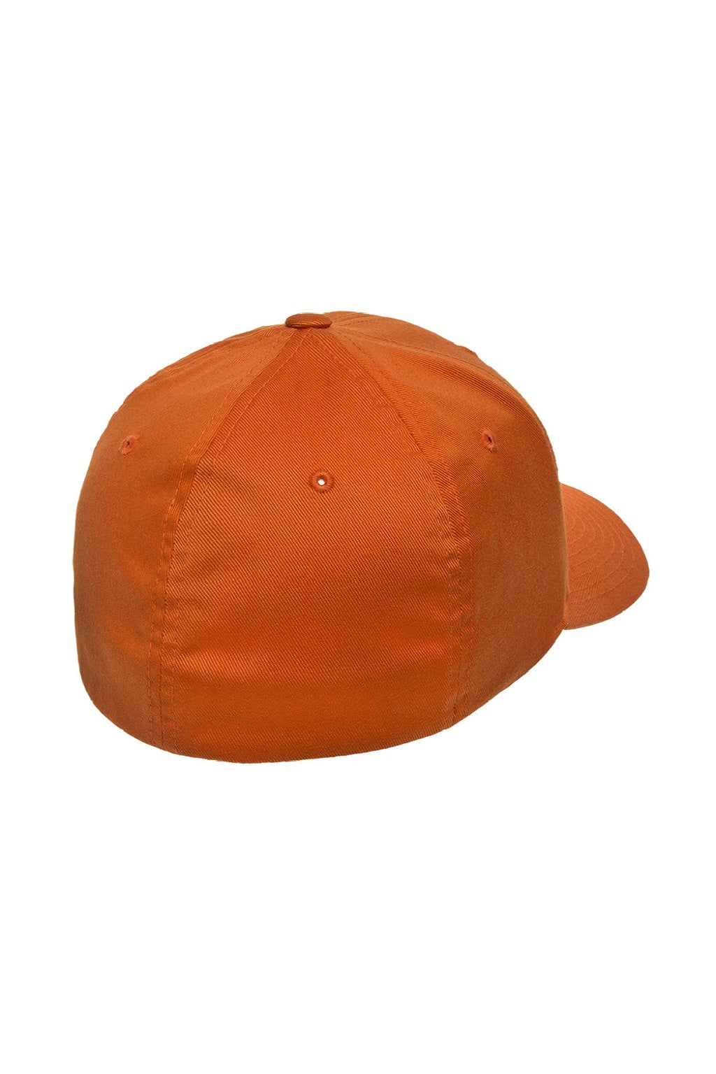 Flexfit Hats 6277 Mens Stretch Fit Hat Orange Flat Back
