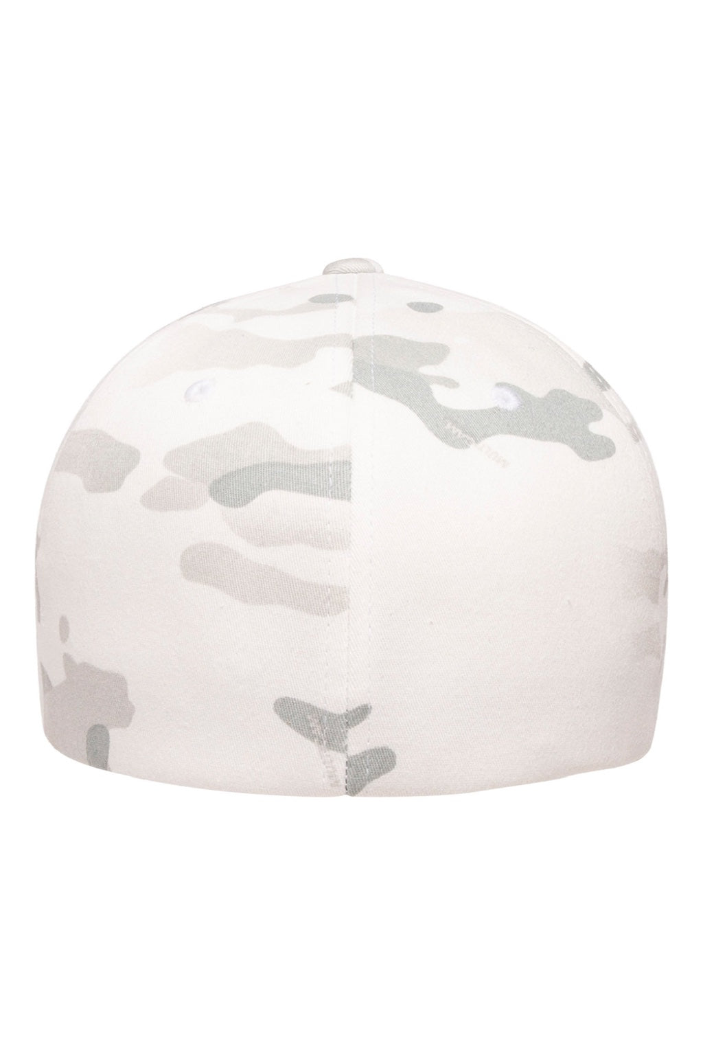 Flexfit Hats 6277MC Mens Multicam Stretch Fit Hat Alpine White Camo Flat Back