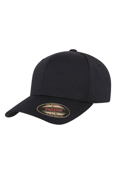 Yupoong 6277R Mens Recycled Hat Black Front