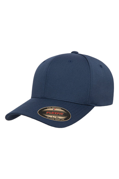 Yupoong 6277R Mens Recycled Hat Navy Blue Front