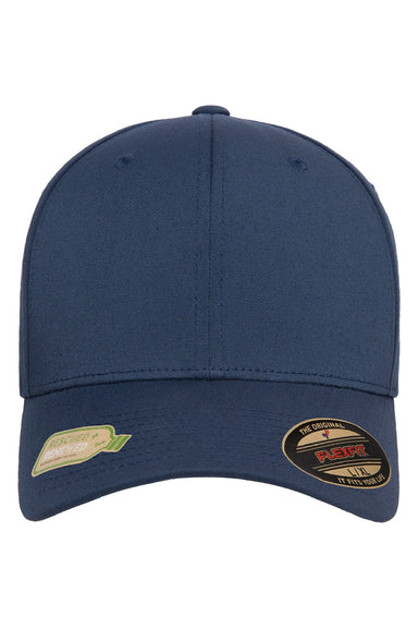 Yupoong Hats 6277R Mens Recycled Hat Navy Blue Flat Front
