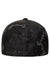 Flexfit Hats 6277 Mens Stretch Fit Hat Poseidon Black Flat Back