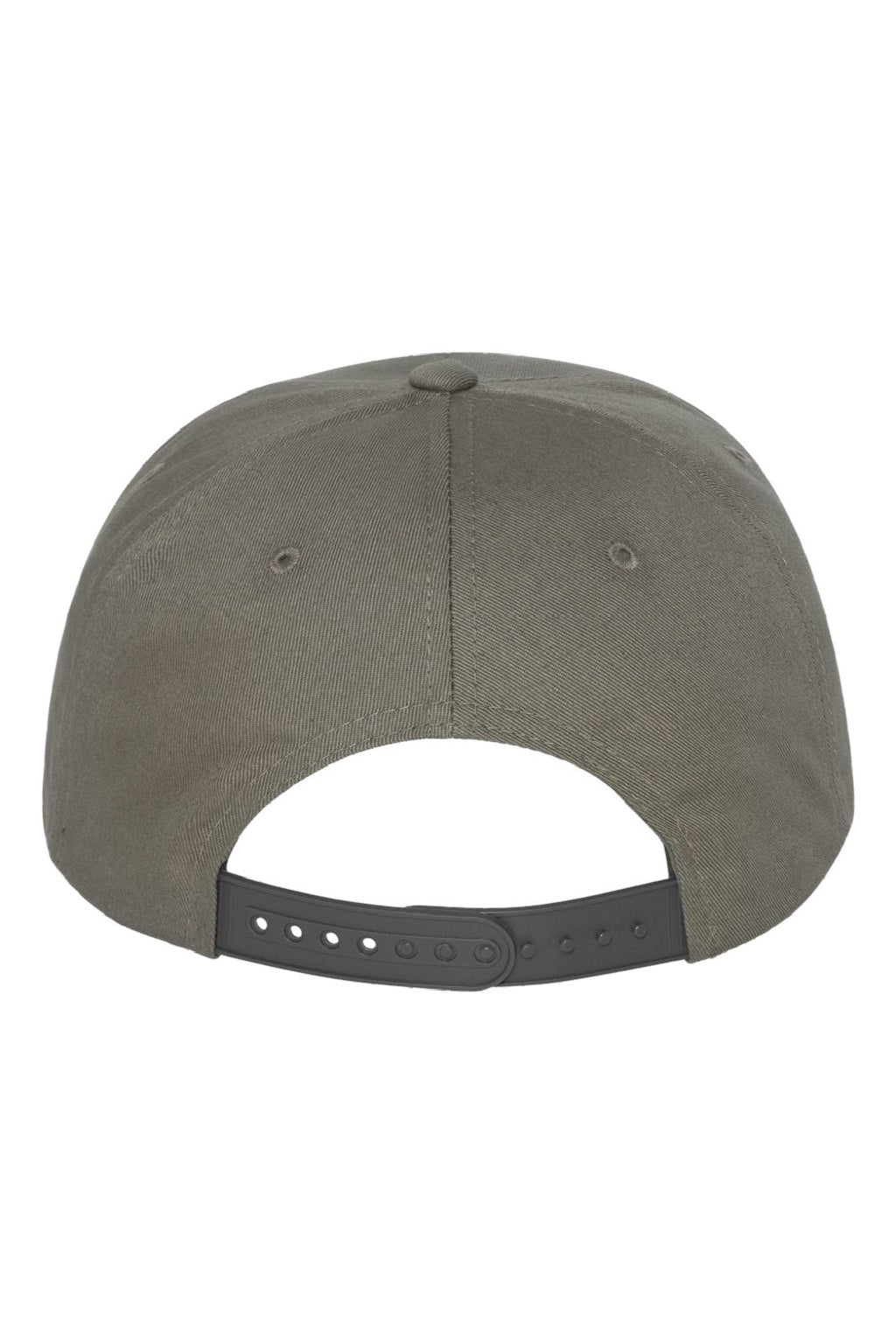 Yupoong Hats Y6007/6007 Mens Adjustable Hat Dark Grey Flat Back