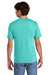 Port & Company PC43 Mens Short Sleeve Crewneck T-Shirt Aqua Blue Model Back
