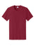 Port & Company PC43 Mens Short Sleeve Crewneck T-Shirt Cardinal Red Flat Front