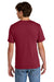 Port & Company PC43 Mens Short Sleeve Crewneck T-Shirt Cardinal Red Model Back