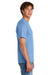 Port & Company PC43 Mens Short Sleeve Crewneck T-Shirt Carolina Blue Model Side
