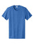 Port & Company PC43 Mens Short Sleeve Crewneck T-Shirt Heather Royal Blue Flat Front