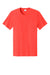 Port & Company PC43 Mens Short Sleeve Crewneck T-Shirt Neon Electric Coral Flat Front