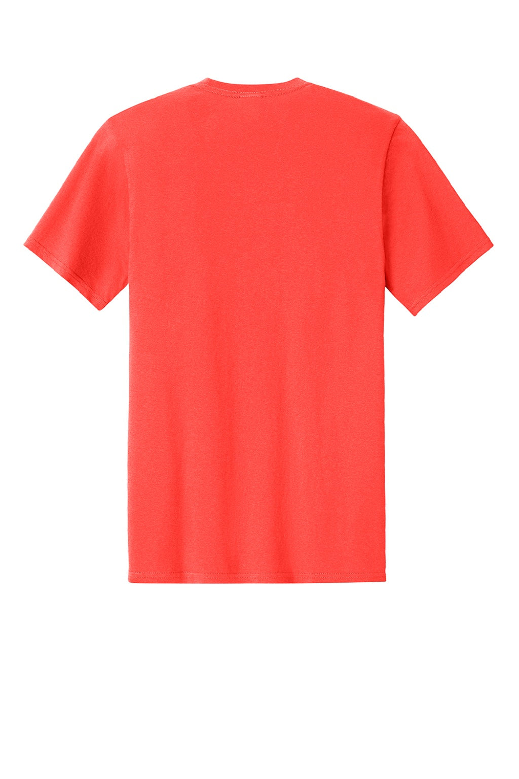 Port & Company PC43 Mens Short Sleeve Crewneck T-Shirt Neon Electric Coral Flat Back
