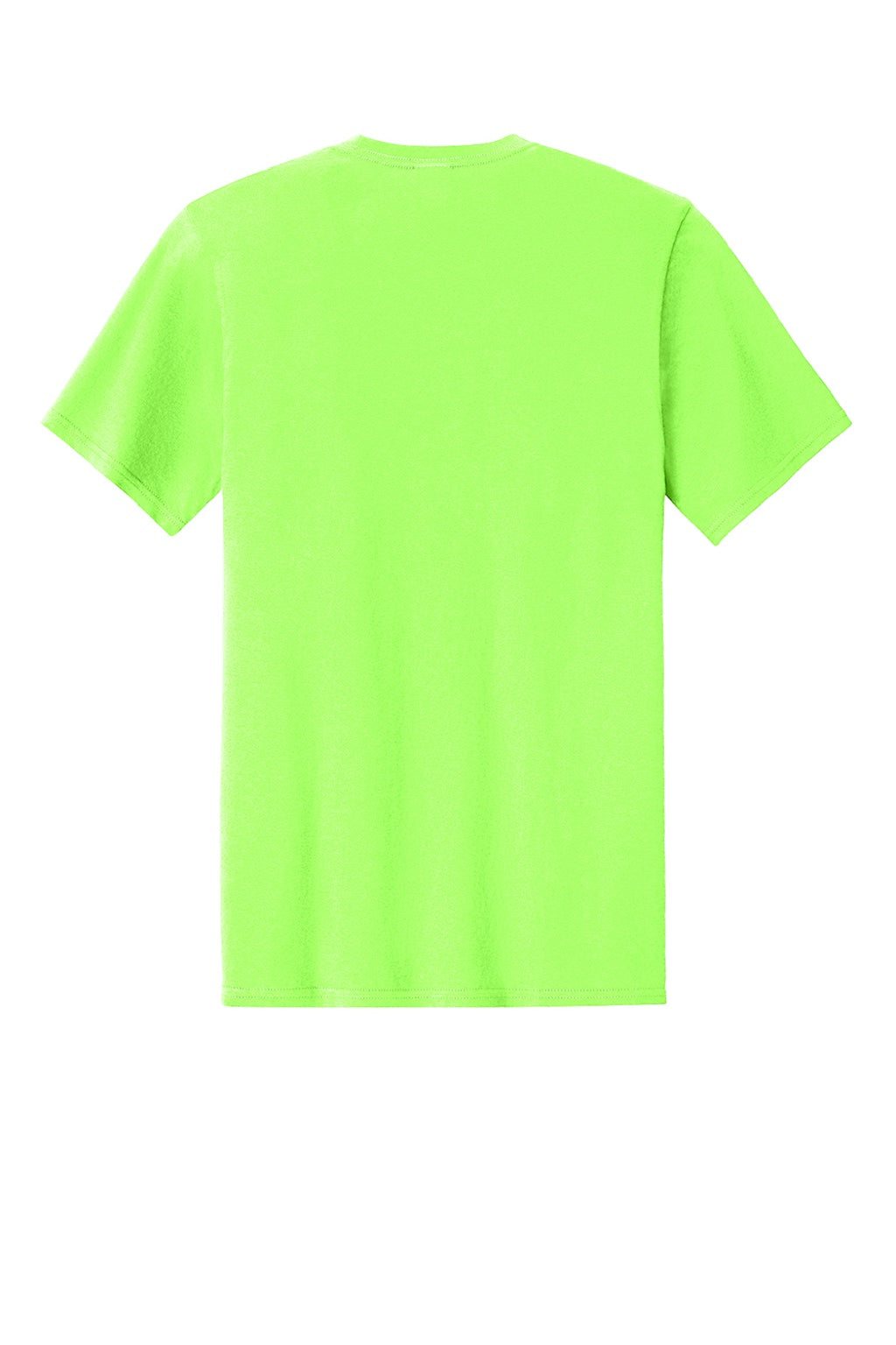 Port & Company PC43 Mens Short Sleeve Crewneck T-Shirt Neon Green Flat Back