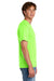 Port & Company PC43 Mens Short Sleeve Crewneck T-Shirt Neon Green Model Side