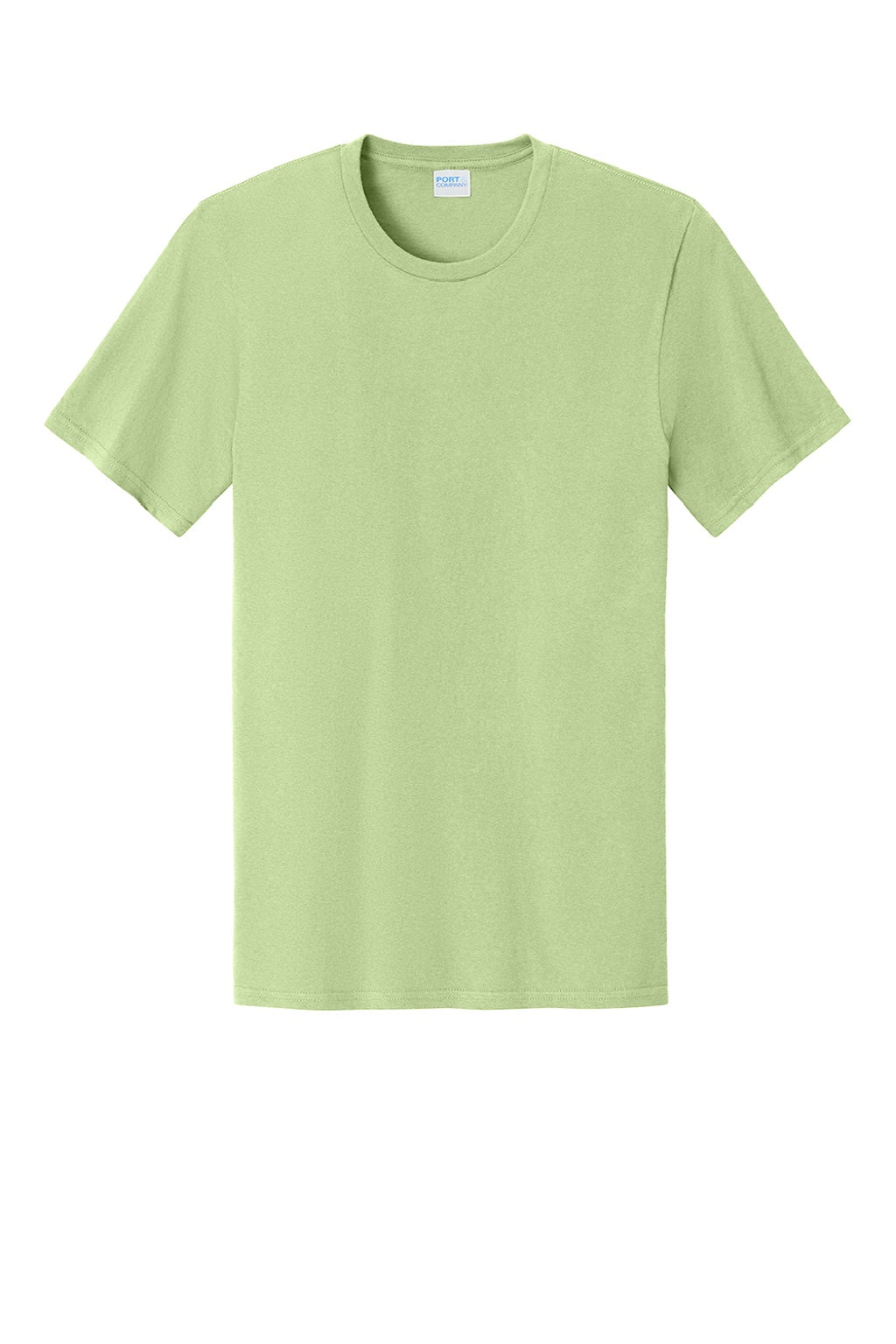 Port & Company PC43 Mens Short Sleeve Crewneck T-Shirt Pistachio Green Flat Front