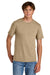 Port & Company PC43 Mens Short Sleeve Crewneck T-Shirt Sand Brown Model Front