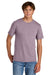 Port & Company PC43 Mens Short Sleeve Crewneck T-Shirt Smoky Amethyst Purple Model Front