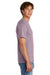 Port & Company PC43 Mens Short Sleeve Crewneck T-Shirt Smoky Amethyst Purple Model Side
