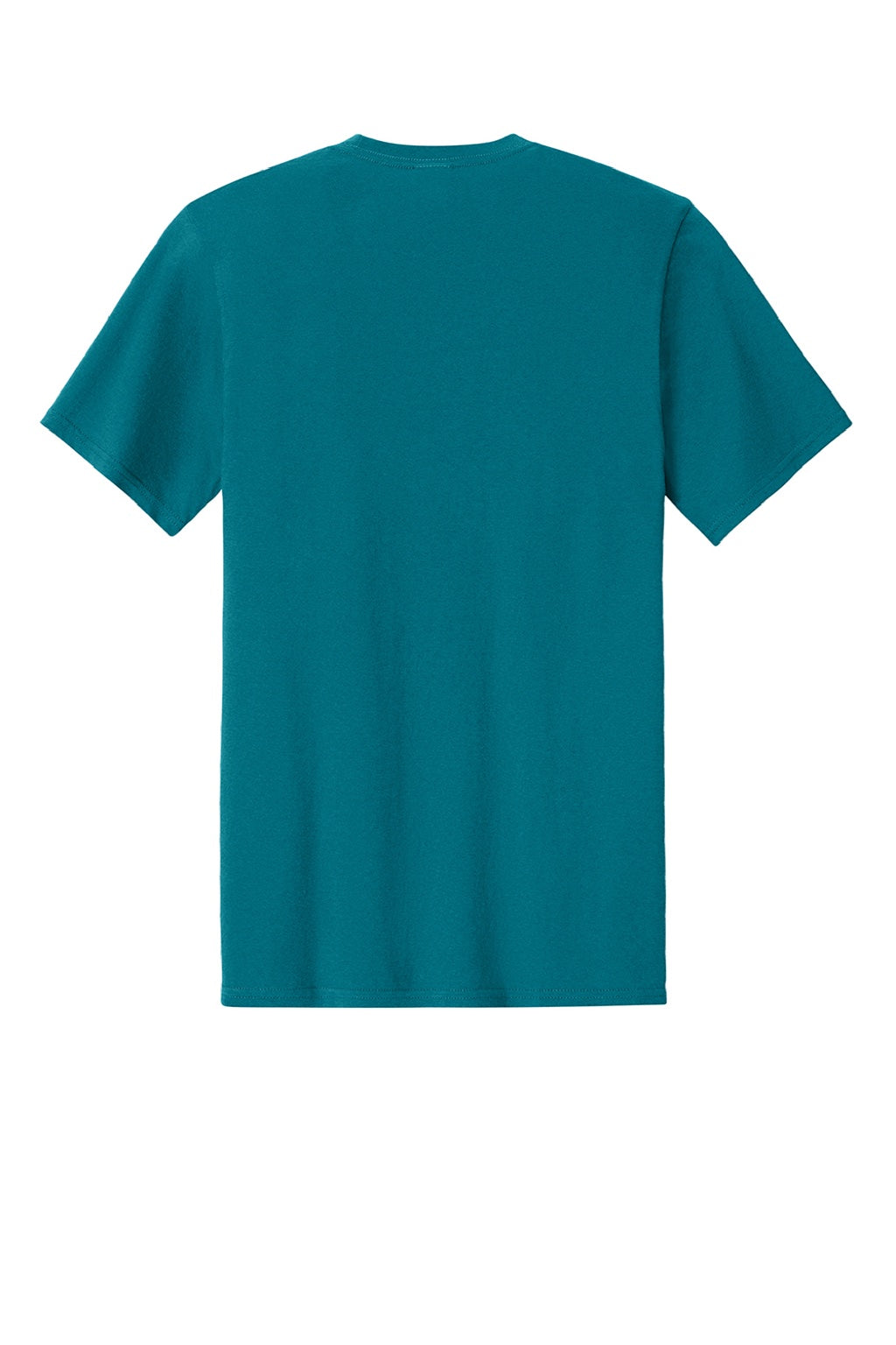 Port & Company PC43 Mens Short Sleeve Crewneck T-Shirt Teal Blue Flat Back