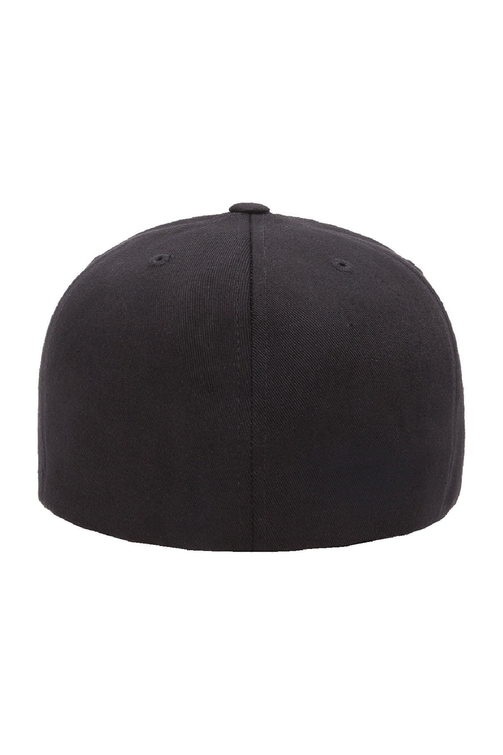 Flexfit Hats 6297F Mens Stretch Fit Hat Black Flat Back