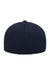 Flexfit Hats 6297F Mens Stretch Fit Hat Navy Blue Flat Back