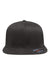 Flexfit Hats 6297F Mens Stretch Fit Hat Dark Grey Flat Front