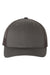 Yupoong Hats 6606 Mens Retro Snapback Trucker Hat Charcoal Grey Flat Front