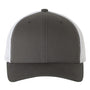 Yupoong Hats Mens Retro Snapback Trucker Hat - Charcoal Grey/White