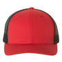Yupoong Mens Retro Snapback Trucker Hat - Red/Black - NEW