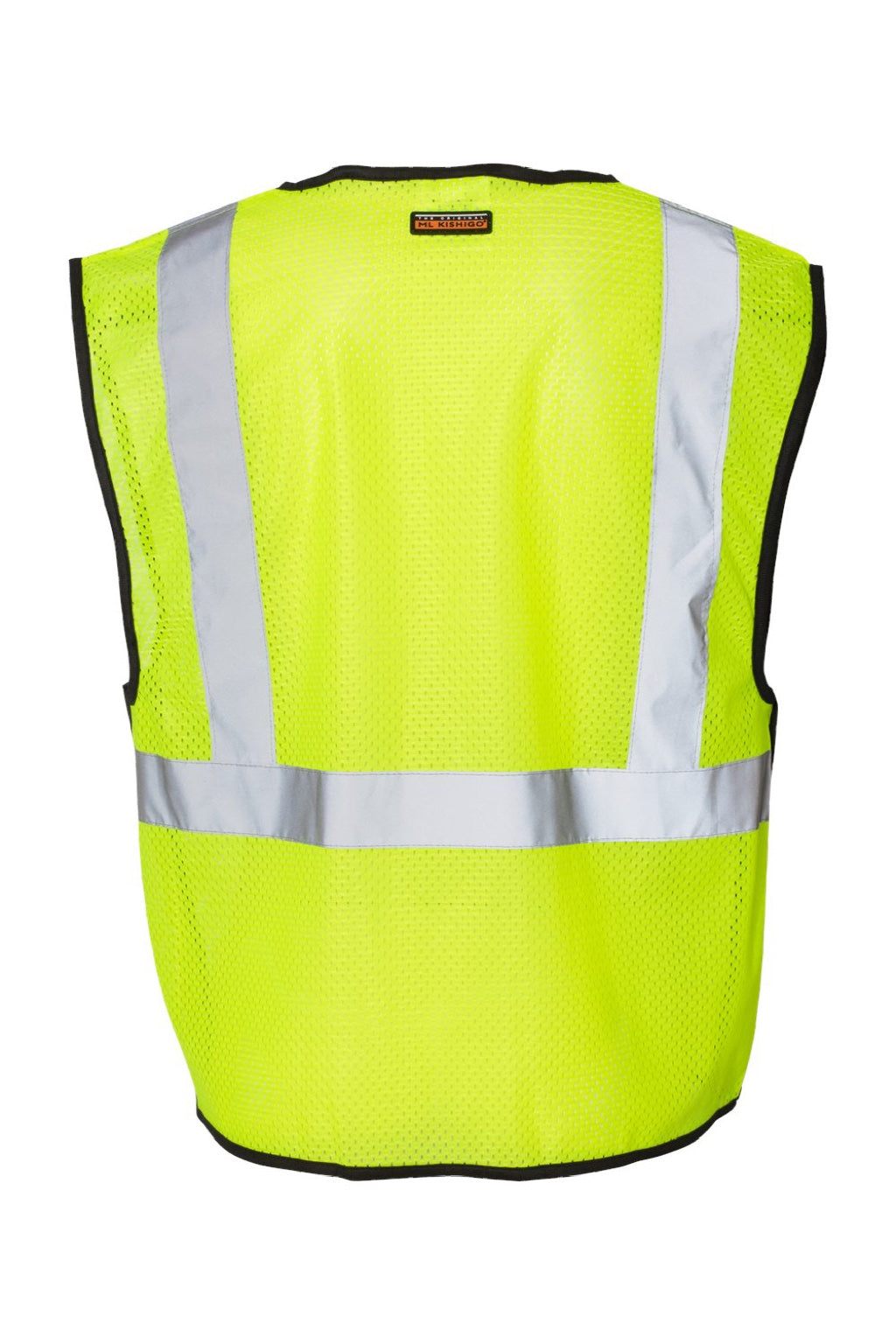 Kishigo 1535-1536 Unisex One Pocket Breakaway Vest Lime Green Flat Back
