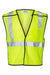 Kishigo 1535-1536 Unisex One Pocket Breakaway Vest Lime Green Flat Front