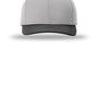 Richardson Hats Mens Laser Perf R-Flex Moisture Wicking Snapback Hat - Grey/Grey/Black