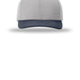 Richardson Hats Mens Laser Perf R-Flex Moisture Wicking Snapback Hat - Grey/Grey/Navy Blue