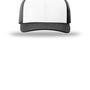 Richardson Hats Mens Laser Perf R-Flex Moisture Wicking Snapback Hat - White/Black/Black