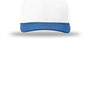 Richardson Hats Mens Laser Perf R-Flex Moisture Wicking Snapback Hat - White/White/Royal Blue