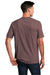 District DM108 Mens Perfect Blend Short Sleeve Crewneck T-Shirt Rose Fleck Model Back