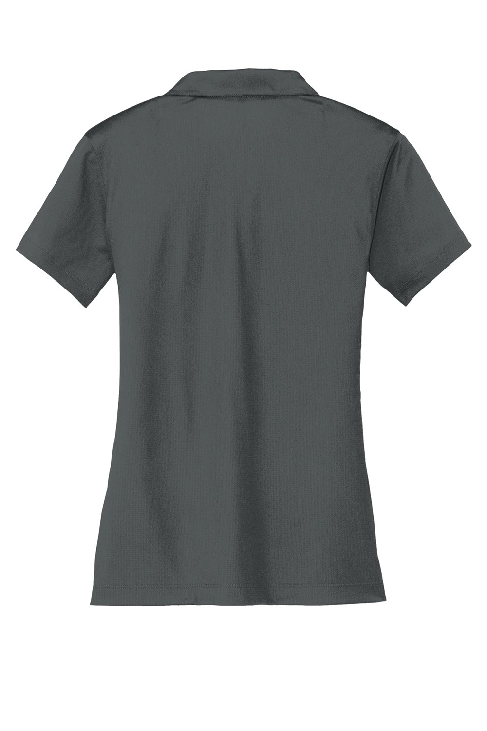 Nike 637165 Womens Dri-Fit Moisture Wicking Short Sleeve Polo Shirt Anthracite Grey Flat Back