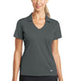 Nike Womens Dri-Fit Moisture Wicking Short Sleeve Polo Shirt - Anthracite Grey
