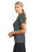 Nike 637165 Womens Dri-Fit Moisture Wicking Short Sleeve Polo Shirt Anthracite Grey Model Side