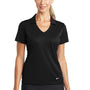 Nike Womens Dri-Fit Moisture Wicking Short Sleeve Polo Shirt - Black