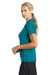 Nike 637165 Womens Dri-Fit Moisture Wicking Short Sleeve Polo Shirt Blustery Green Model Side