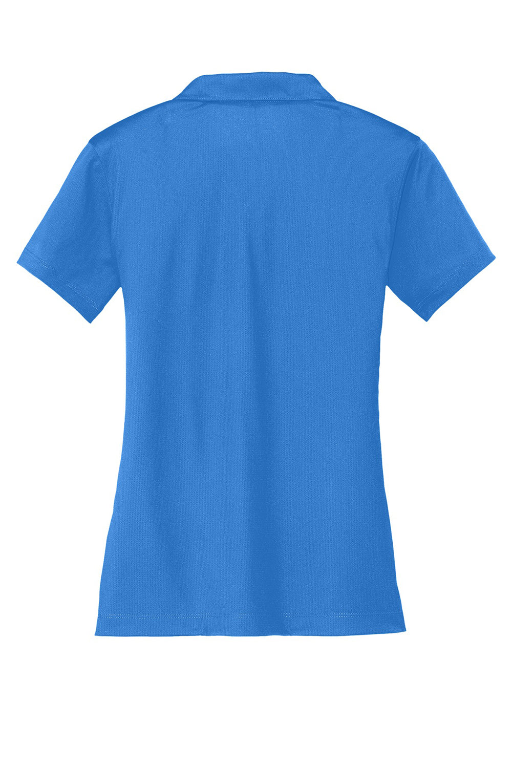Nike 637165 Womens Dri-Fit Moisture Wicking Short Sleeve Polo Shirt Brisk Blue Flat Back