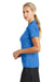 Nike 637165 Womens Dri-Fit Moisture Wicking Short Sleeve Polo Shirt Brisk Blue Model Side