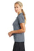 Nike 637165 Womens Dri-Fit Moisture Wicking Short Sleeve Polo Shirt Cool Grey Model Side