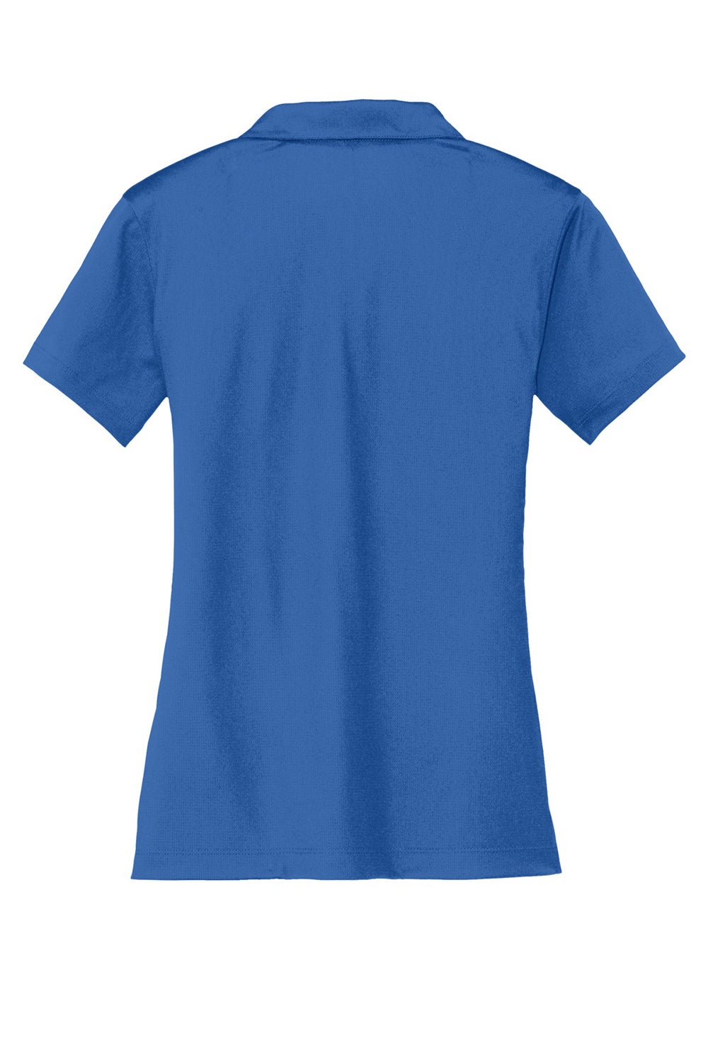 Nike 637165 Womens Dri-Fit Moisture Wicking Short Sleeve Polo Shirt Gym Blue Flat Back